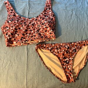 Old Navy Animal Print Bikini Size Medium